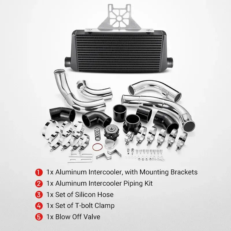 Flashark Intercooler + Piping Kit for 2010–2015 Chevrolet Camaro LS3 V8 (Single Turbo NA-T Swap)