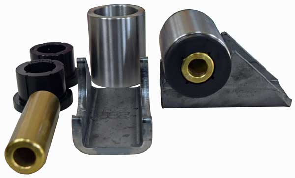 Heavy Duty Flush Mount Shackle Hanger Pair (2.5" wide springs)