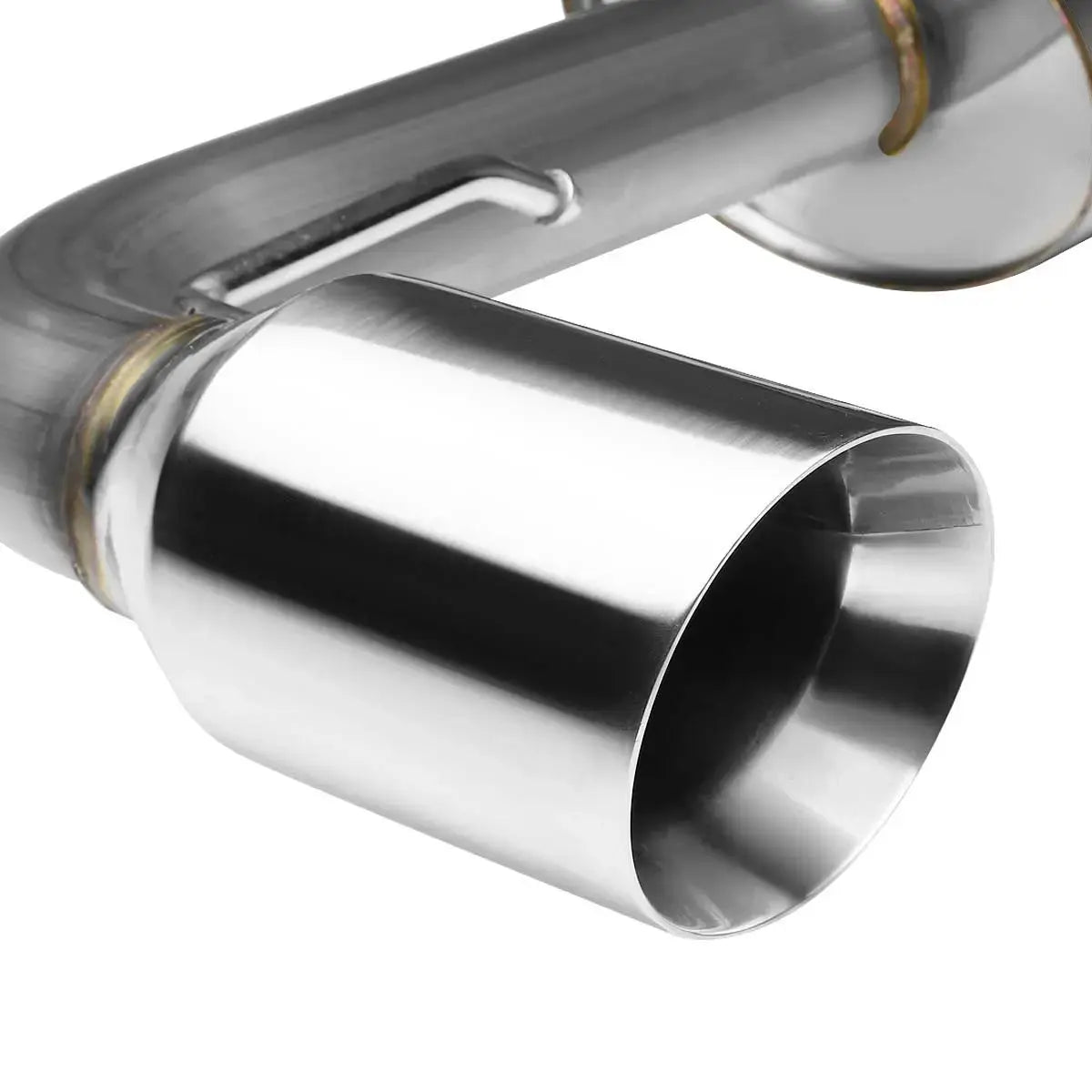 For 1990-1991 Honda CRX 1.5L 4" Rolled Muffler Tip Racing Catback Exhaust System Flashark