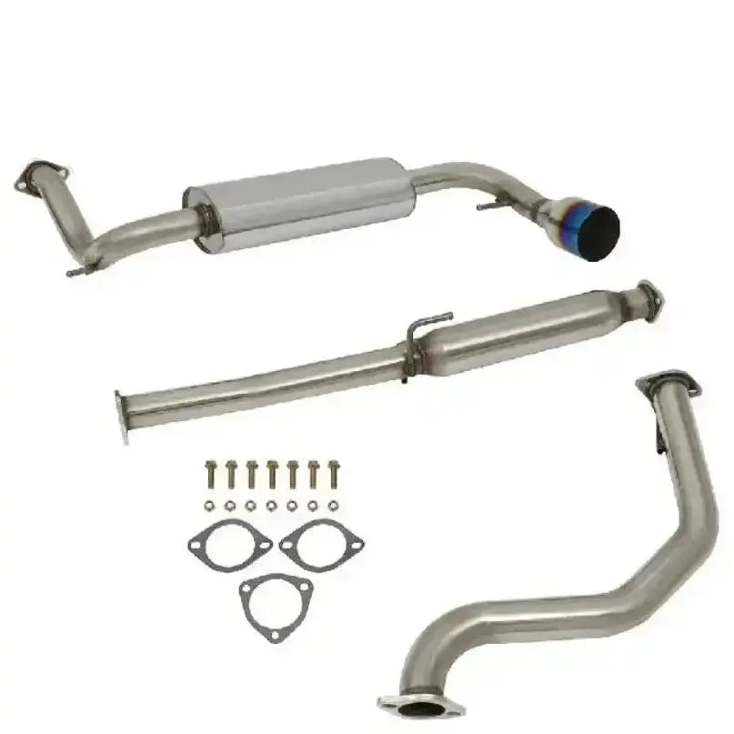 1988-1991 Honda CRX 1.5L 4.5" Burnt Muffler Tip Racing Catback Exhaust System Flashark
