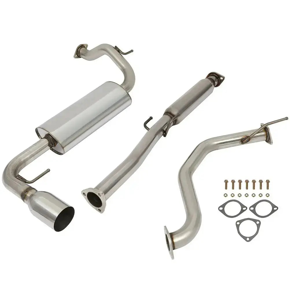 For 1990-1991 Honda CRX 1.5L 4" Rolled Muffler Tip Racing Catback Exhaust System Flashark