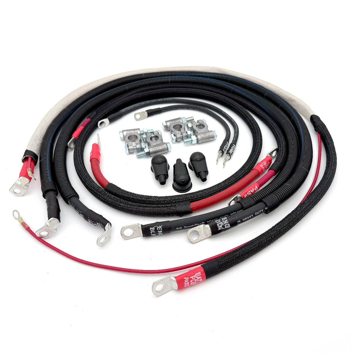 Ford Powerstroke 7.3 Diesel - F250/F350 Battery Cable Kit (1999-2003) Big7Kits