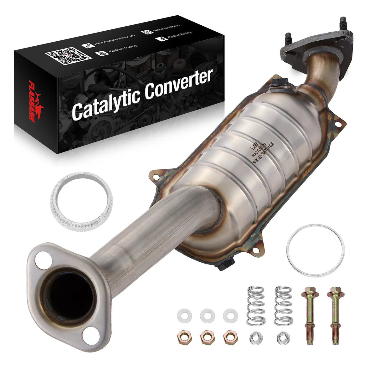 Front Catalytic Converter For 2007-2008 & 2015-2020 Honda Fit L4 1.5L-Direct Fit,E.P.A. Compliant Flashark