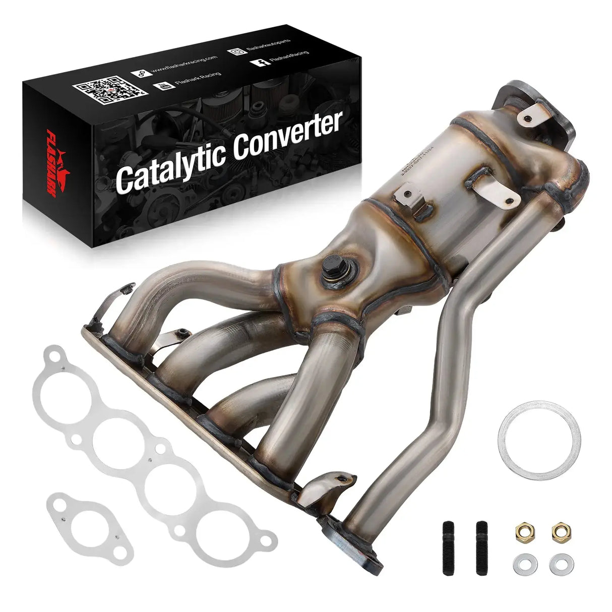 Front Exhaust Manifold Catalytic Converter Kit For 2018 - 2021 Toyota RAV4/Camry/Venza L4 2.5L