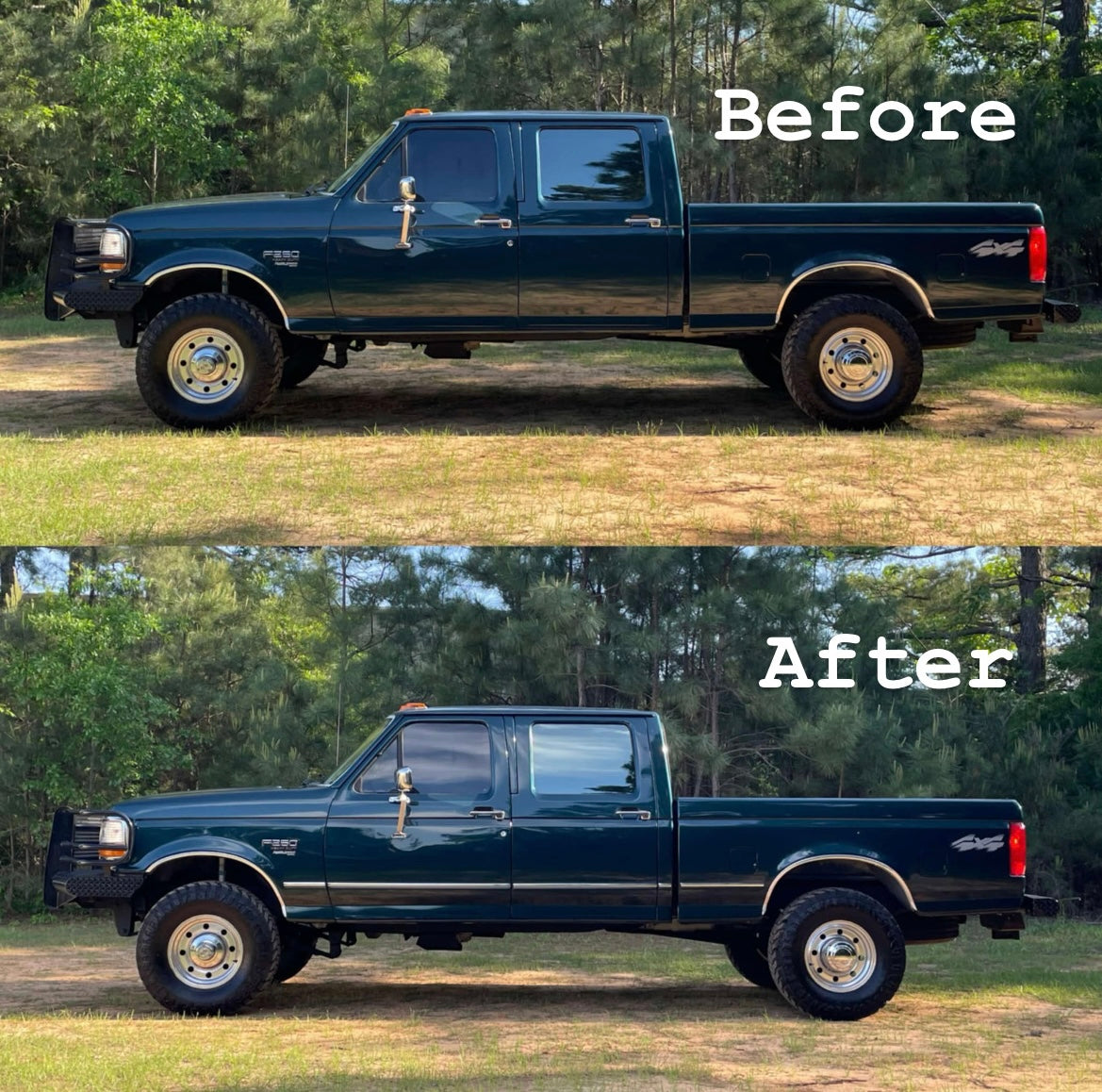 Complete Performance Chrome Body Molding Set - Black - 1992-1997 F-Series & Bronco Complete Performance