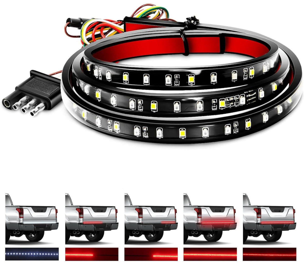 Barre lumineuse de hayon 60" pour freins/clignotants/marche arrière