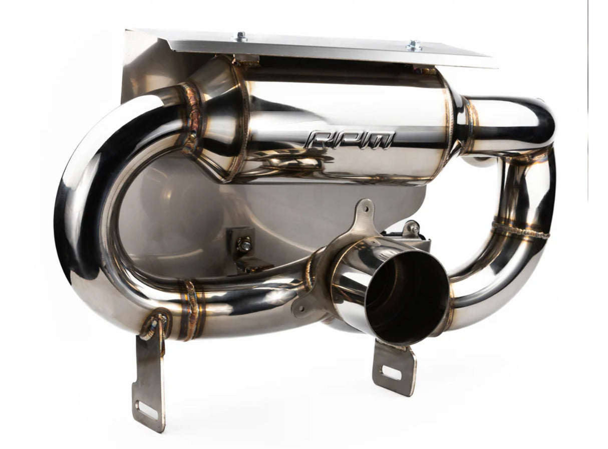 RPM SxS X3 E-VALVE Slip On Exhaust Sport Muffler Can Am Maverick X3 Turbo R & RR 2017-2024