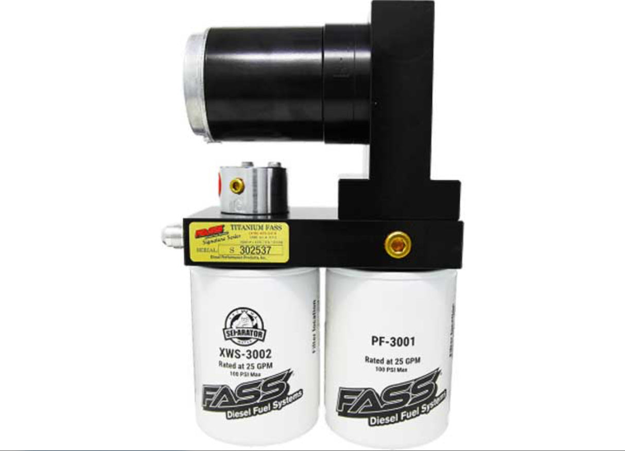 FASS Titanium Signature Series Diesel Fuel System 165GPH, (8-10 PSI), GM Duramax 6.6L 2015-2016, 600-1,000hp, (TSC12165G)