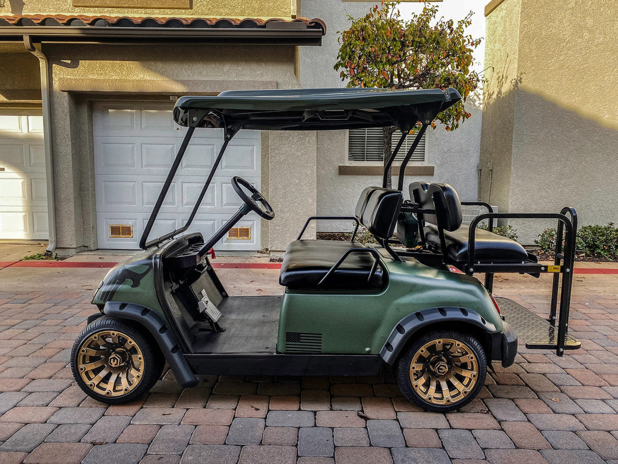 MODZ® Bomber 12x7 Matte Bronze Golf Cart Wheel