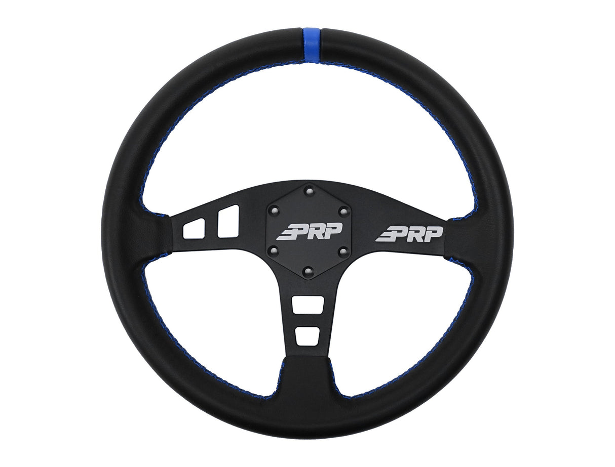 Flat Leather Steering Wheel by PRP