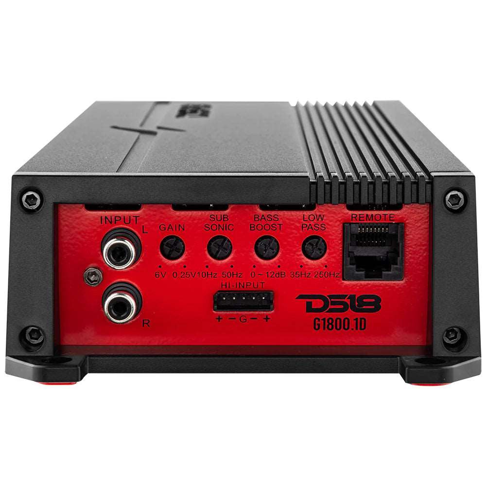 DS18 G1800.1D GEN-X Class D 1-Channel Amplifier | 600W RMS @ 1-Ohm DS18