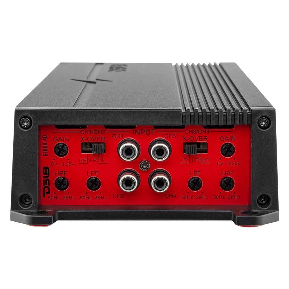 DS18 G1800.4D GEN-X Full-Range Class D 4-Channel Amplifier | 4 x 150W RMS @ 4-Ohm DS18