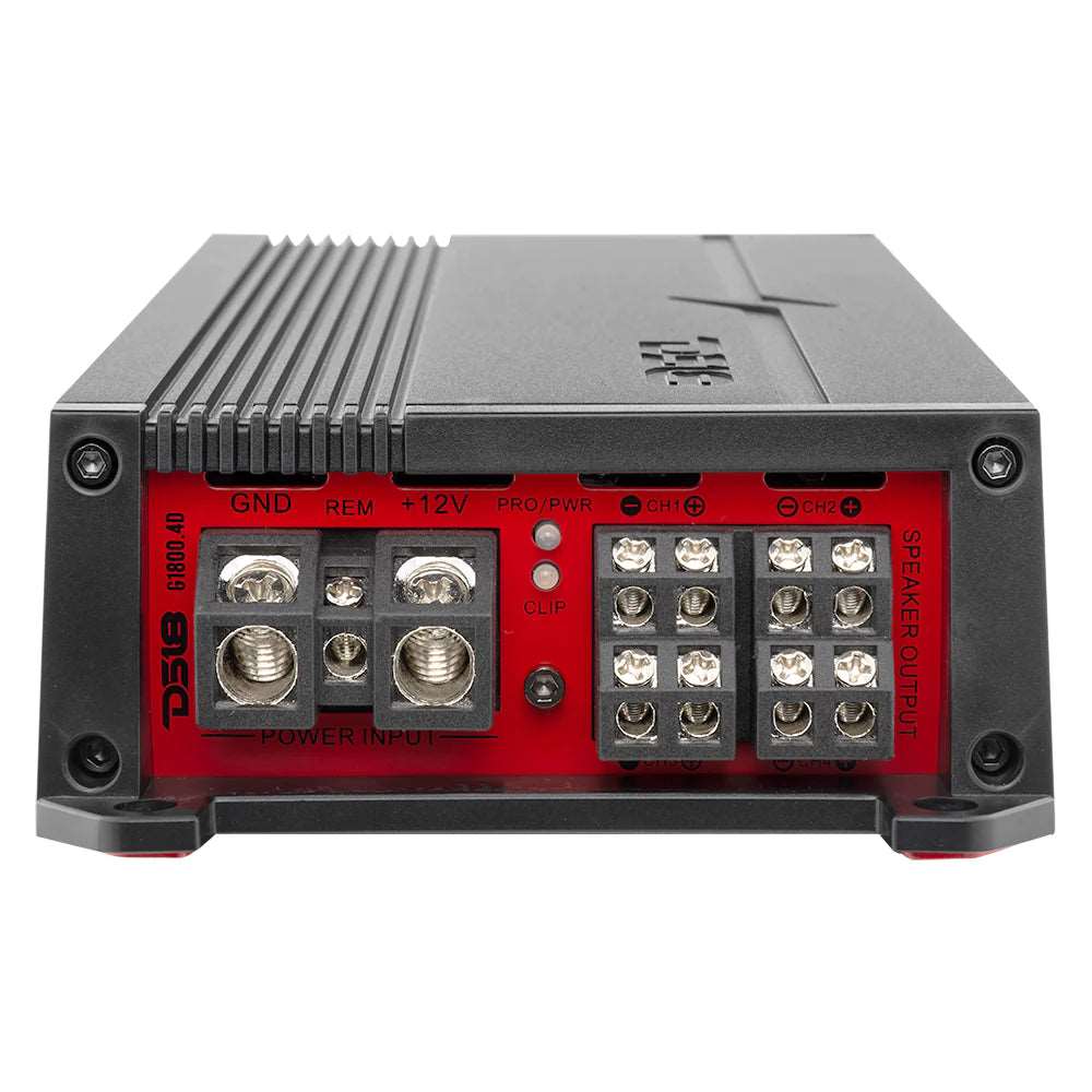 DS18 G1800.4D GEN-X Full-Range Class D 4-Channel Amplifier | 4 x 150W RMS @ 4-Ohm DS18