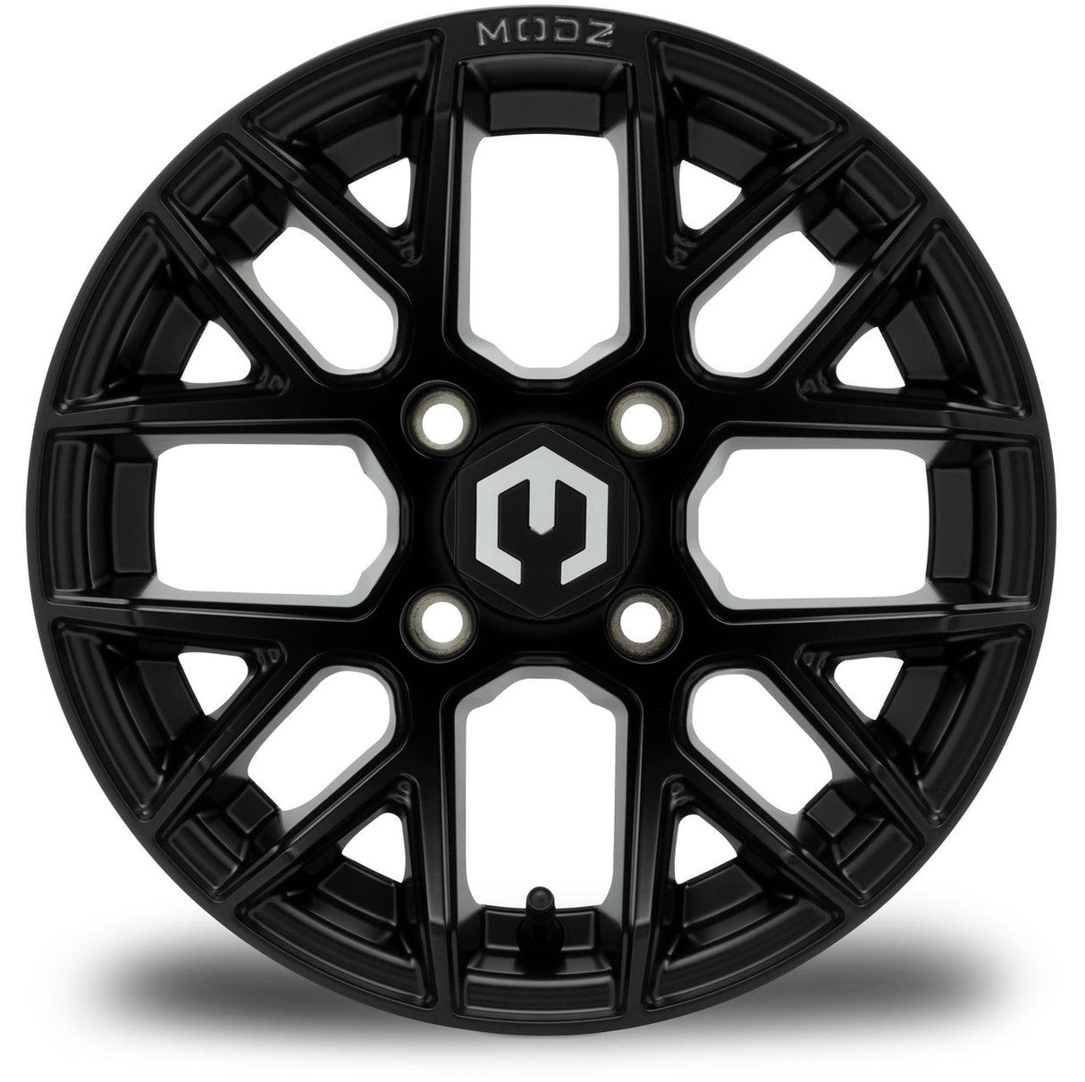 MODZ® Matrix 12x7 Matte Black Golf Cart Wheel
