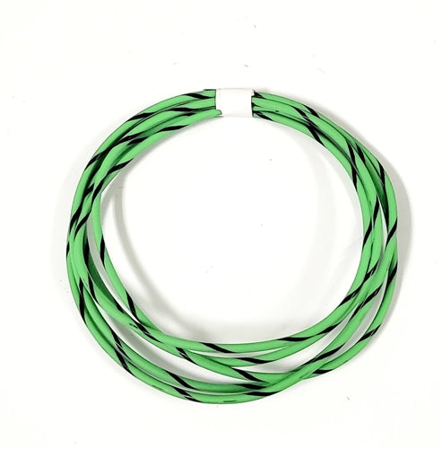 GXL 14 AWG AUTOMOTIVE WIRE LIGHT GREEN W/ BLACK STRIPE