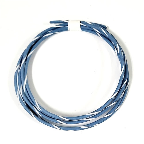 GXL 14 AWG AUTOMOTIVE WIRE LT BLUE W/ WHITE STRIPE