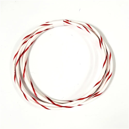 GXL 14 AWG AUTOMOTIVE WIRE WHITE W/ RED STRIPE