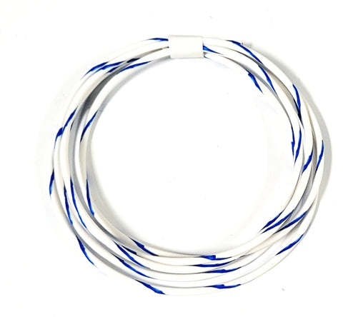 GXL 14 AWG AUTOMOTIVE WIRE WHITE W/ BLUE STRIPE