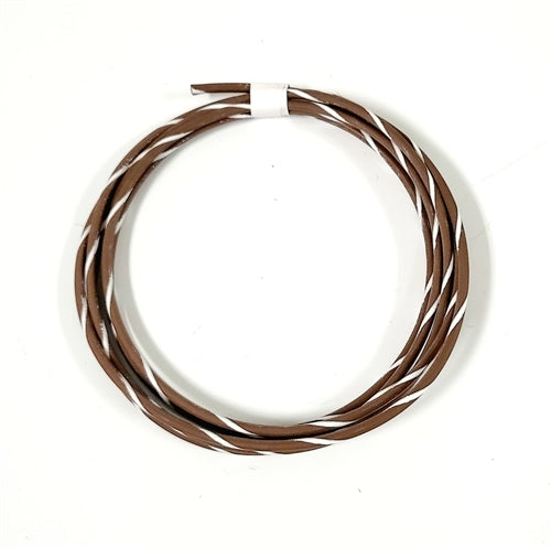 GXL 14 AWG AUTOMOTIVE WIRE BROWN W/ WHITE STRIPE