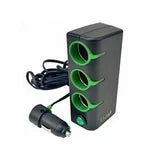 Goxt Triple 12V Charger with 3 Ft Cable TekShack