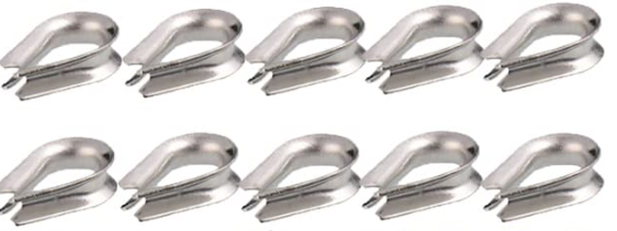 Stainless Steel Wire Rope Thimble TekShack