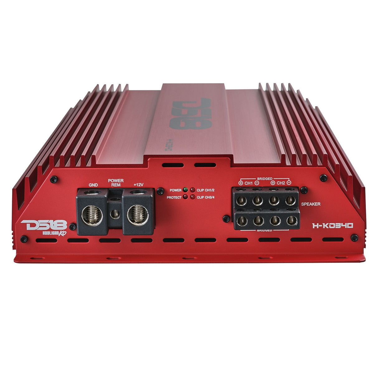 HOOLIGAN KO Full Range Class D 4-Channel Amplifier 4 x 300 Watts Rms @ 4-Ohm Made In Korea