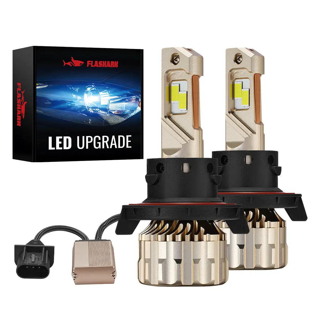 H13/9008 LED Headlight Bulbs 110W 6500K 28000LM White Dual-function 2Pcs for Chevrolet/Ford/GMC//BMV/Dodge/Honda/Nissan/Jeep Flashark