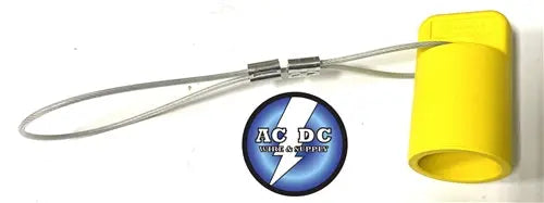 Female Device Cap, For 300/400A 600V AC/DC, Single Conductor Series 16 Cam lock. YELLOW AC/DC WIRE AND SUPPLY