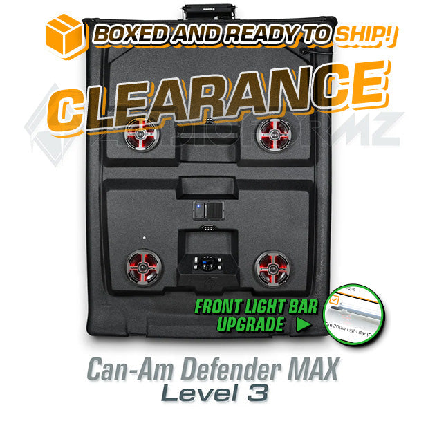 2016+ Can-Am Defender MAX LEVEL 3 Stereo Top with Light Bar (4-Door, HD7-HD10) Can-Am