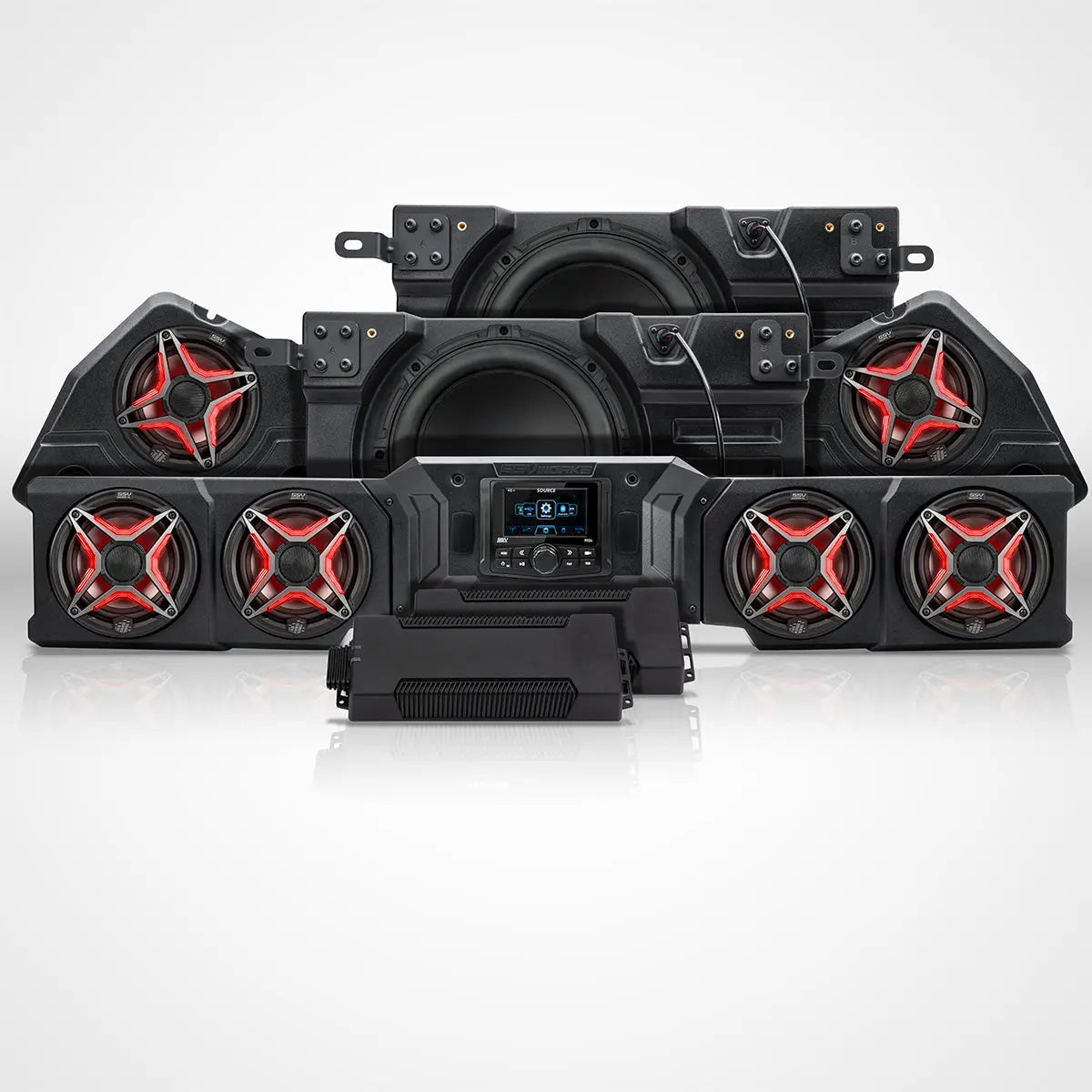 2026-Up CanAm Defender HD11 Phase-7 V-Spec 1,650watt 8-Speaker Audio Kit w/MRB4 SSV Works