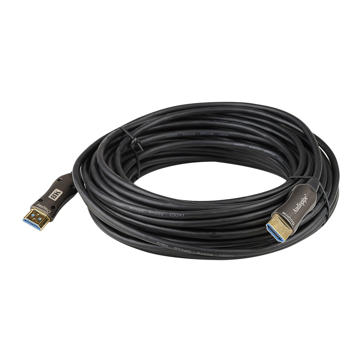 50Ft 8K Active Optical Fiber HDMI Cable (HDO-3D21R50-8K) Audiopipe