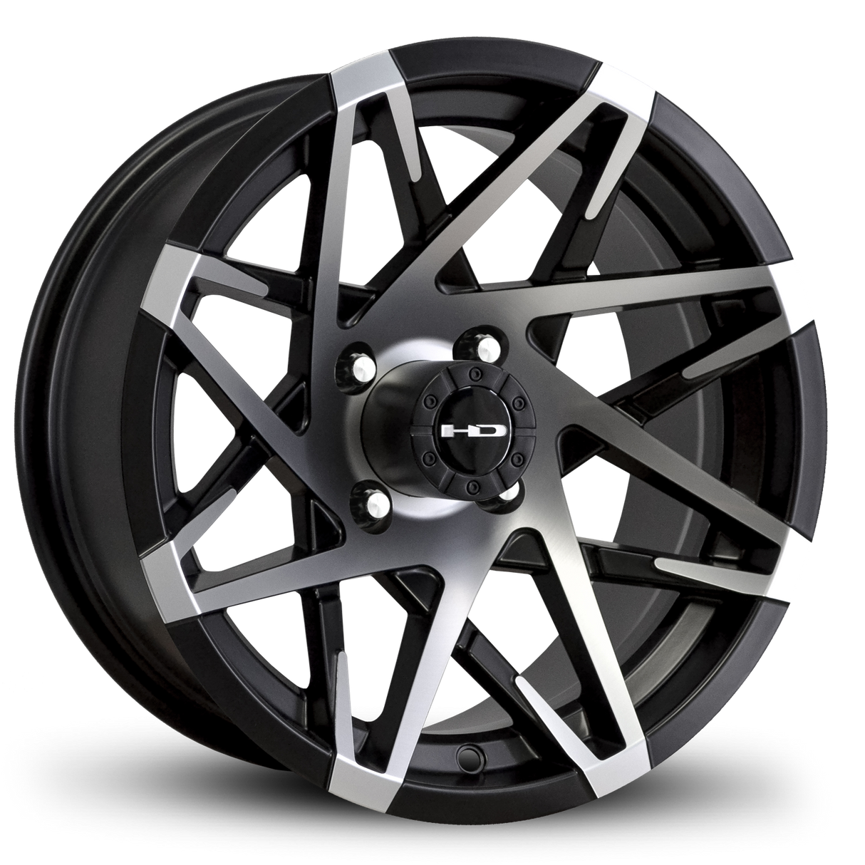 HD Golf Canyon 12x7 | -14 Offset Satin Black/Machined Face