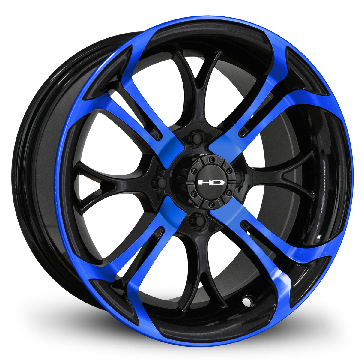 HD Golf Spinout 14x7 Gloss Blue&BK/Machined Face