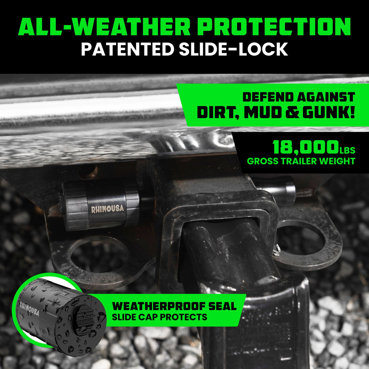 2.5" Locking Trailer Hitch Pin