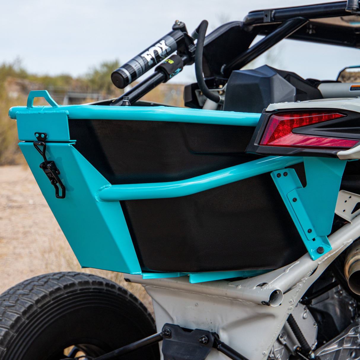 B2G Can Am X3 Rear Storage and Tire Rack Chupacabra Offroad