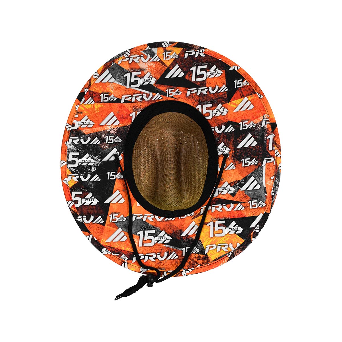 PRV Audio 15 Years Lifeguard Natural Fiber Straw Sun Hat