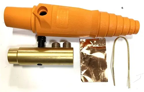 Hubbell series 16 ORANGE CAM LOCK 400 AMP FEMALE AC/DC WIRE AND SUPPLY