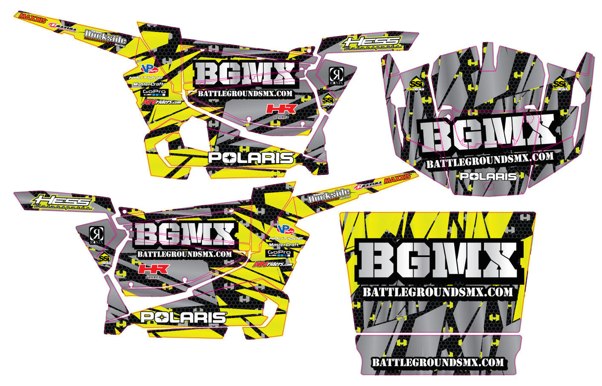 Polaris RZR XP 1000 Graphic Kit - Hess Motorsports Custom Kit