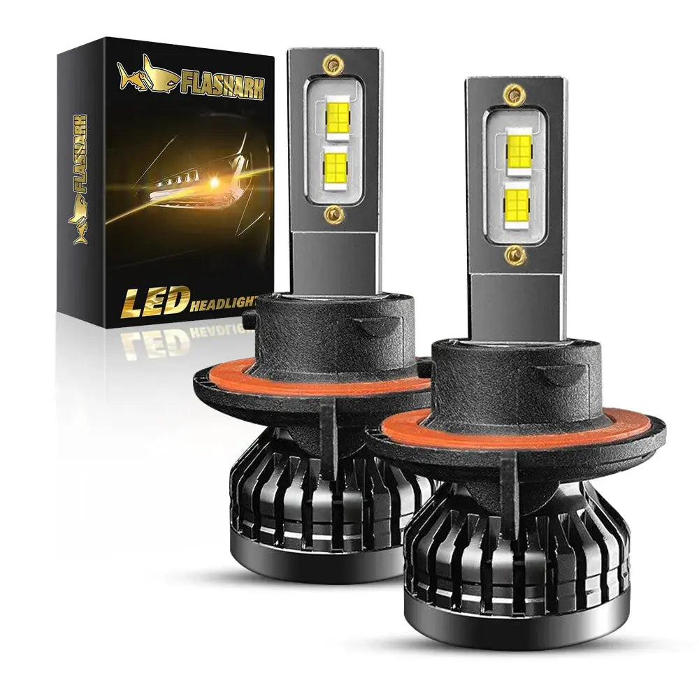 9005/HB3 H4 H7 H11 H13 LED Headlight Bulbs 80W 6400LM 6000K 2 Bulbs
