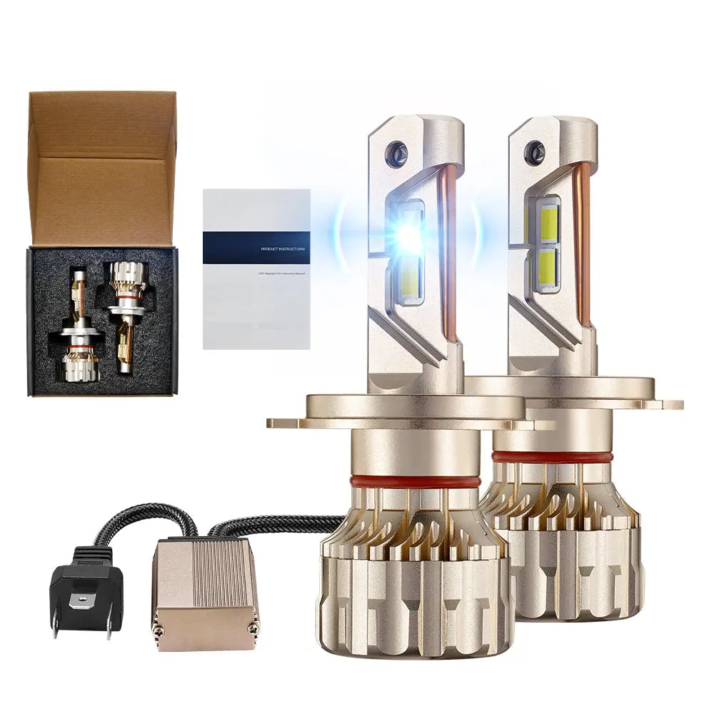 H4/9003/HB2 LED Headlight Bulbs 110W 6500K 28000LM White Dual-function 2Pcs for Chevrolet/Ford/GMC//BMV/Dodge/Honda/Nissan/Jeep
