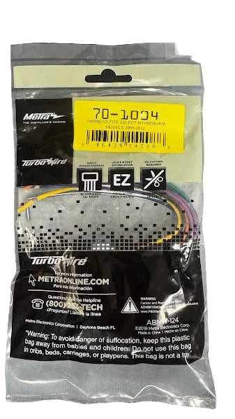 Metra Kia & Hyundai Wire Harness 70-1004 (2005-2012) Metra