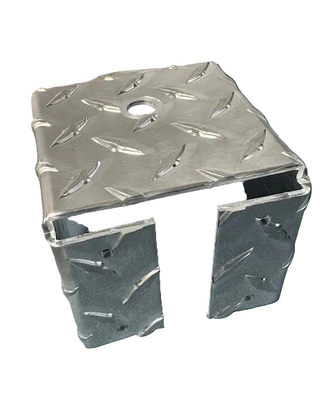 Diamond Plate 1/2 Inch Hole For Pickup Trucks & Jeeps, Box Mount for CB Radio Antenna TekShack