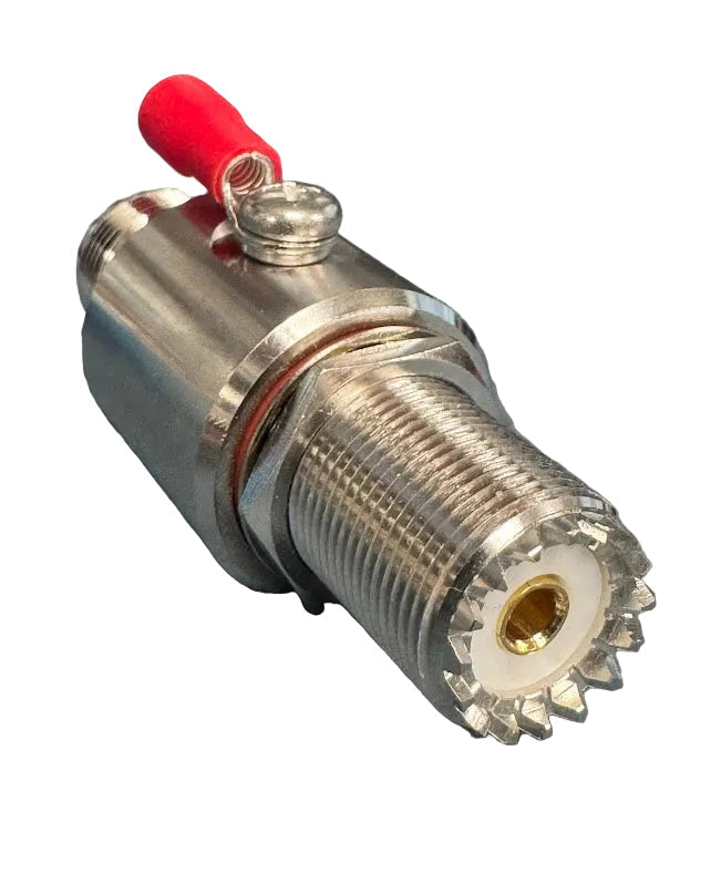 N Female to UHF Female SO-239 w/ Ground for Coaxial Connector Adapter TekShack