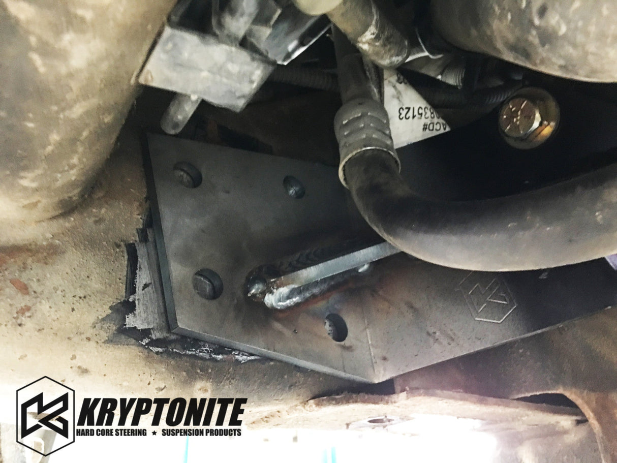 KRYPTONITE IDLER SUPPORT FRAME GUSSET FOR 2001–2010 CHEVY/GMC 1500HD/2500HD/3500 TRUCKS