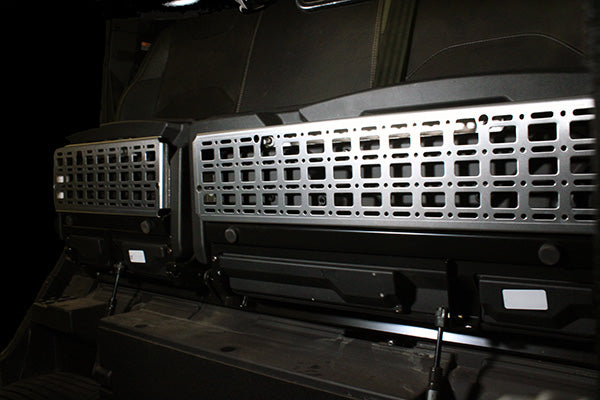 Rear Seat Molle Panel 60/40 Pair - Black Powdercoat MacDesignsLTD