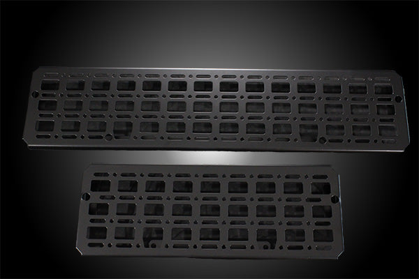 Rear Seat Molle Panel 60/40 Pair - Black Powdercoat MacDesignsLTD