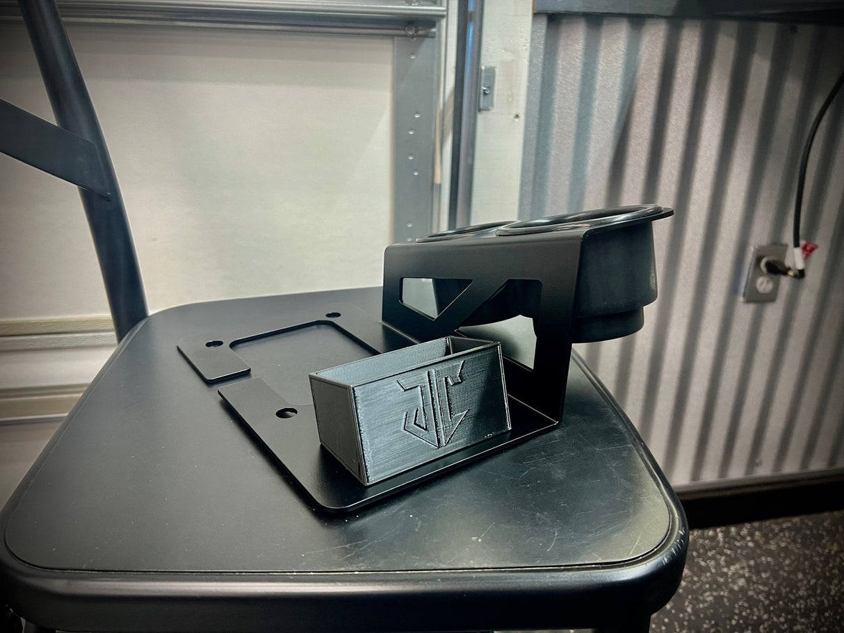 JC Customs Shifter Mounted Cup Holder - 1973-2004 Ford F-Series & Bronco JC Customs