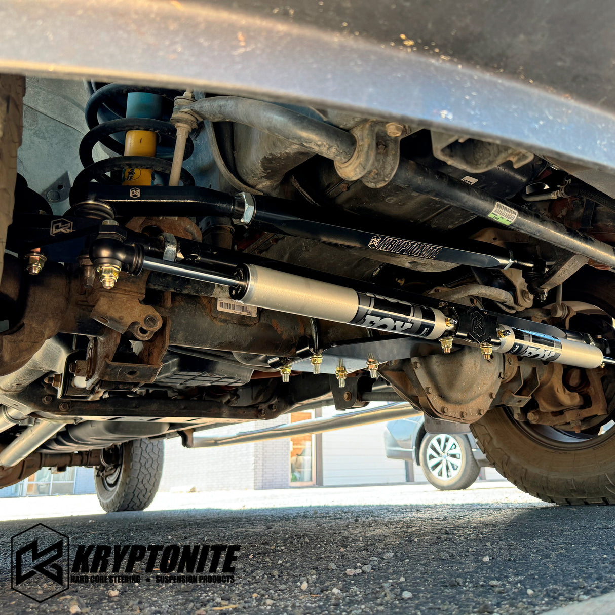 KRYPTONITE DUAL STEERING STABILIZER KIT WITH FOX 2.0 SHOCKS FOR 2003-2013 RAM 2500/3500