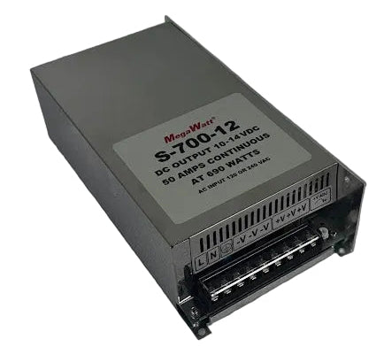 MegaWatt S-700-12 DC Power Supply – 10–14V Adjustable, 50A Continuous, 690W MegaWatt