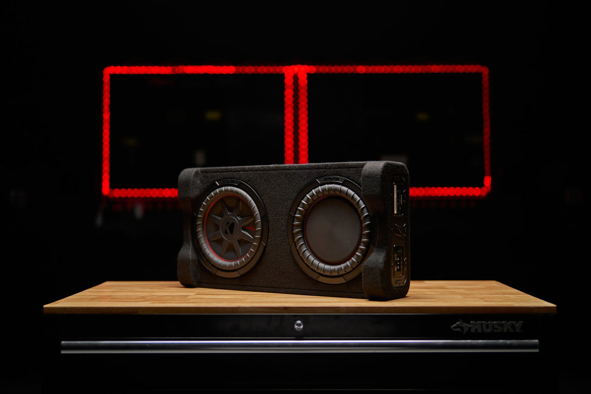 Kicker Powered Down-Firing 12" Enclosure Upgrade | '07-'18 JK Wrangler/ '18- Current JL Wrangler